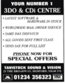 Tavistock Sound and Vision Ad
